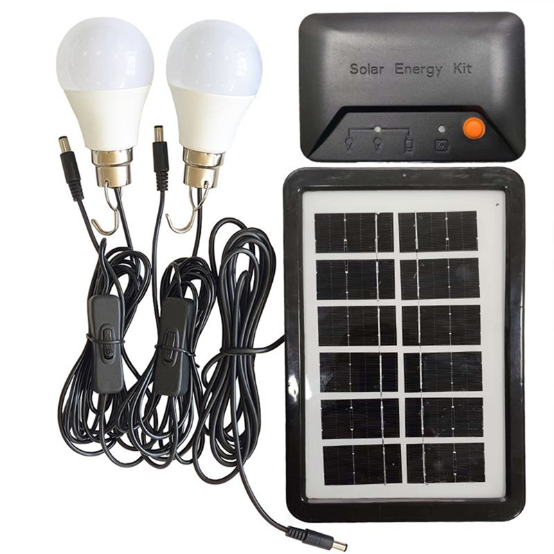 Power Outage Light - مجموعة إضاءة بالطاقة الشمسية المحمولة الكاملة
