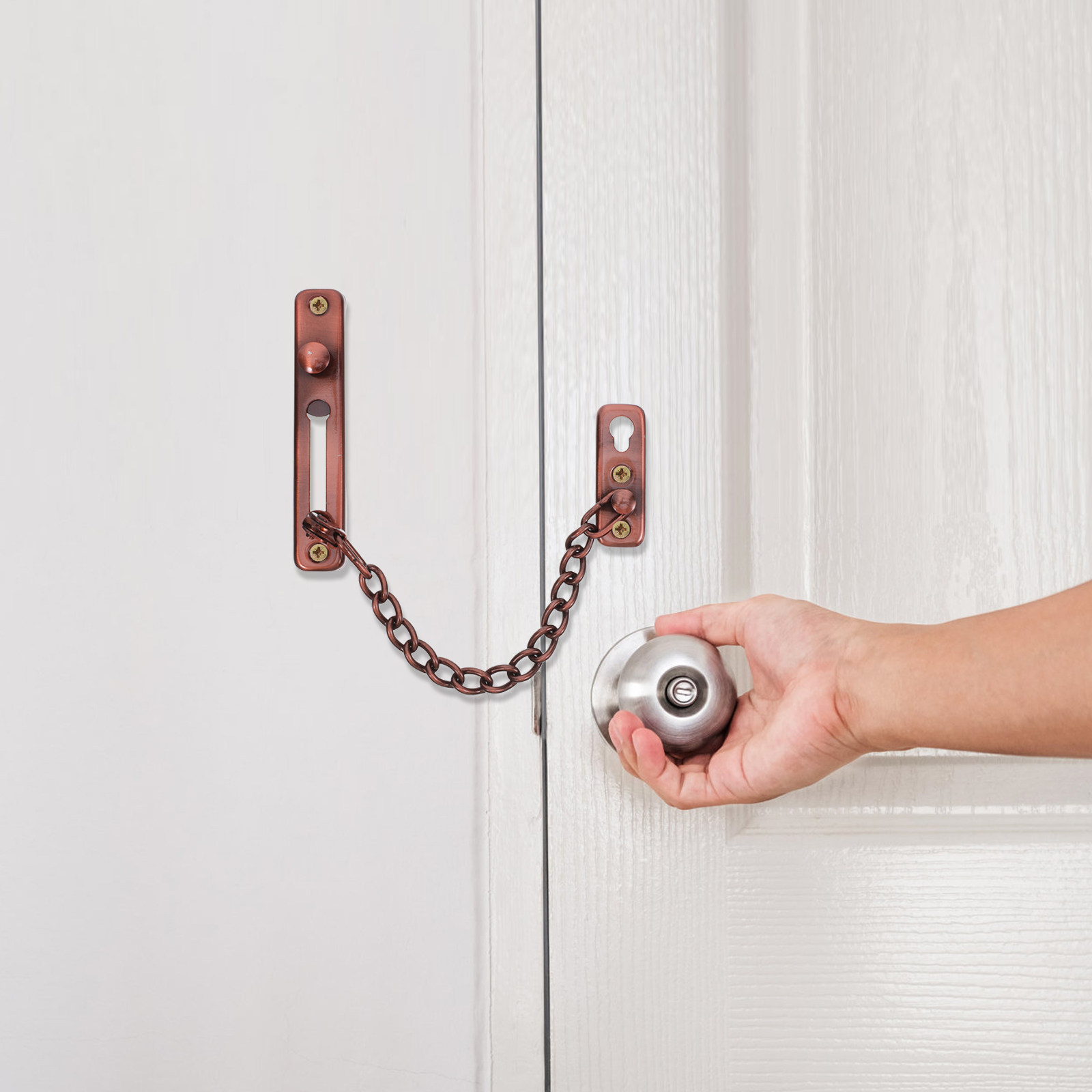 Security Chain Door - قطعتان من سلسلة قفل الأبواب المضادة