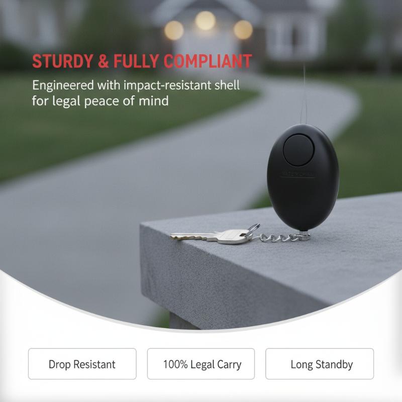 قطعة واحدة، جهاز إنذار شخصي عا - مراجعة Personal Alarm Keychain وسعره