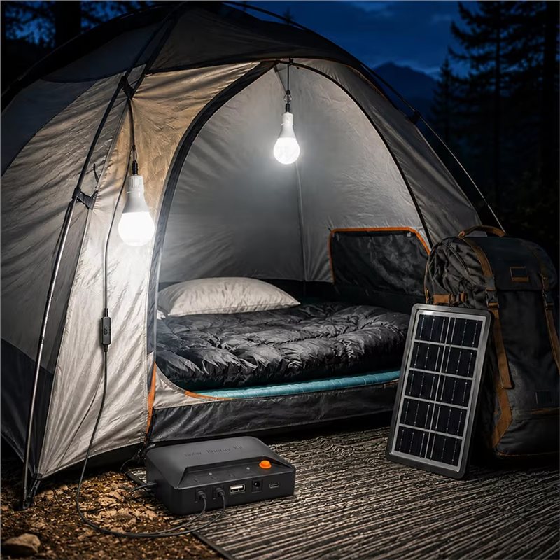 مجموعة إضاءة بالطاقة الشمسية ا - مراجعة Power Outage Light وسعره