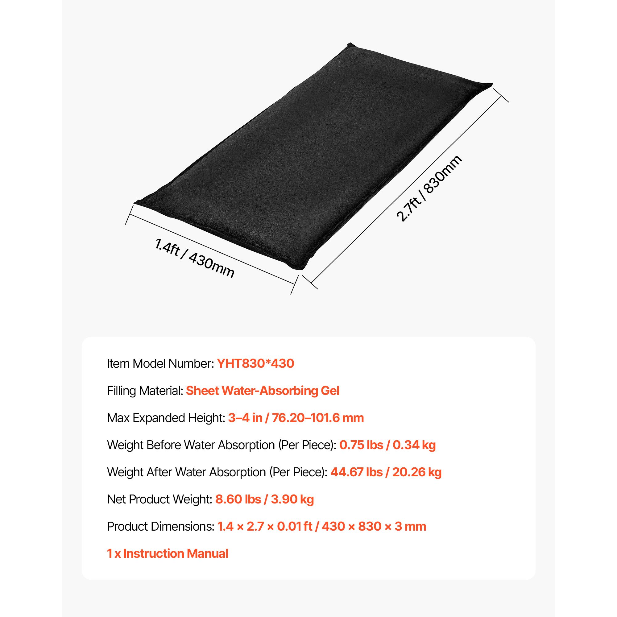 حاجز ضد الفيضانات، عبوة من 10  - مراجعة Flood Barrier Bag وسعره